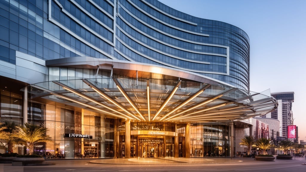 Luxury casino architecture with modern design